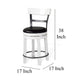 Orso Swivel Counter Stool Chair Set of 2 Black Faux Leather White BM324877
