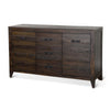 Cacia Sideboard Buffet Console 3 Drawers and 2 Cabinets Dark Brown BM324894