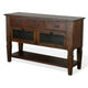 Flint Sideboard Buffet Console 2 Doors 3 Drawer Shelf Rustic Brown BM324898