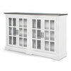 Orso Sideboard Buffet Console 2 Double Door Cabinet White Brown BM324900
