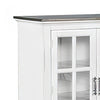 Orso Sideboard Buffet Console 2 Double Door Cabinet White Brown BM324900