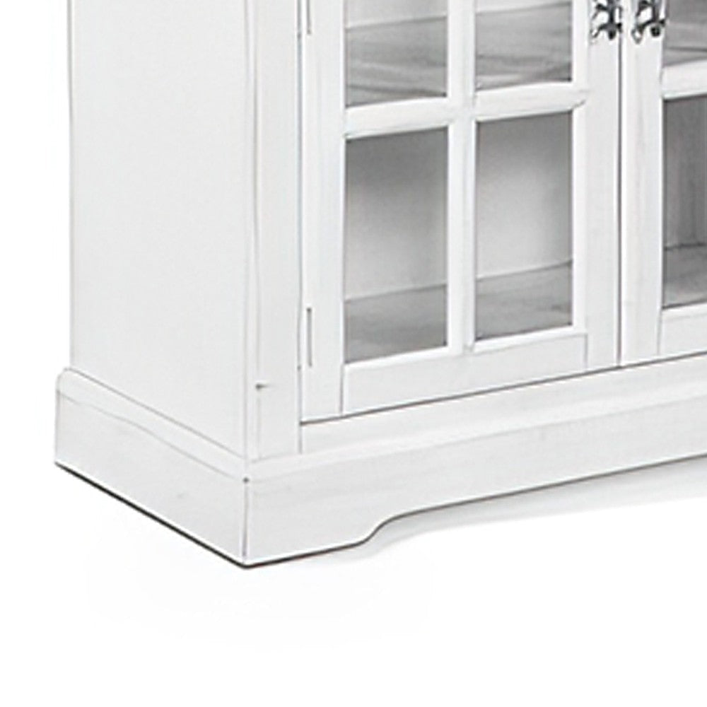 Orso Sideboard Buffet Console 2 Double Door Cabinet White Brown BM324900