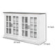 Orso Sideboard Buffet Console 2 Double Door Cabinet White Brown BM324900