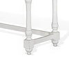 Orso Console Table 76’’ Rectangular Brown Top White Mahogany Wood BM324910