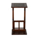 Jenne Sofa Side Table with Holder 13’’ Top Dark Brown Mindi Wood BM324919