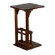 Jenne Sofa Side Table with Holder 13’’ Top Dark Brown Mindi Wood BM324919