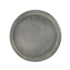 Accent Coffee Table, 25" Hourglass Accent Shape, Gray Hammered Finish