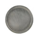 Accent Coffee Table, 25" Hourglass Accent Shape, Gray Hammered Finish