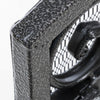 Fireplace Mesh Screen, Scrollwork Design, Iron w Black, Silver Finish
