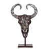 Tabletop Decor Taurus Head on Stand 25’’ Bronze Aluminum Finish BM324926