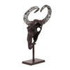 Tabletop Decor Taurus Head on Stand 25’’ Bronze Aluminum Finish BM324926