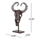 Tabletop Decor Taurus Head on Stand 25’’ Bronze Aluminum Finish BM324926