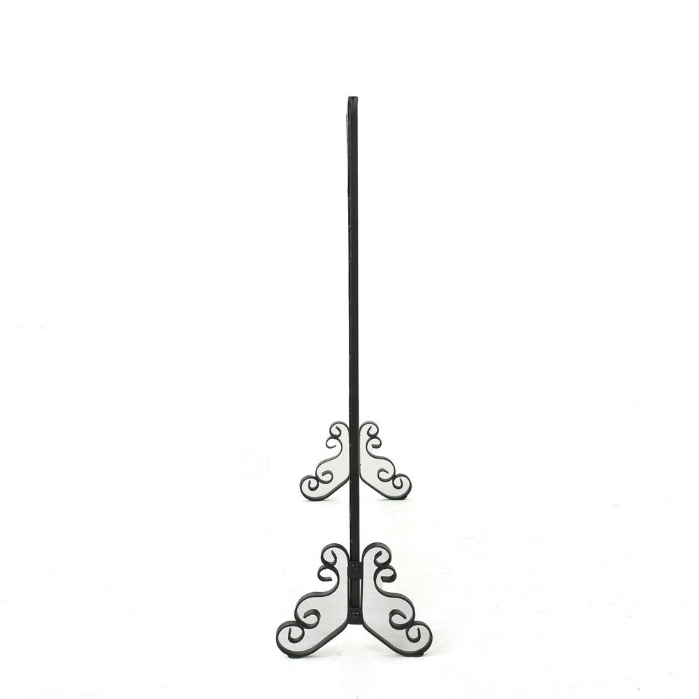 Fireplace Screen, Classic Diamond Shape with Mesh, 41x32 Black Finish