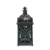 Sus Candle Holder Lantern 15’’ Dome Shaped Lid Black Iron Metal Cover BM324939