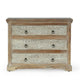 40x14 Wide Dresser Chest, 3 Drawers, White Walnut Brown Acacia Wood