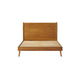 Ozzy King Size Bed with Slat Panel Design Natural Acacia Wood Finish
