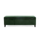 Elias Storage Ottoman Bench, 51" Storage Top, Emerald Green Velvet