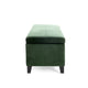 Elias Storage Ottoman Bench 51’’ Storage Top Emerald Green Velvet BM324961