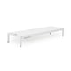 Kory Outdoor Lounge Chaise, 78" White Mesh Fabric and Aluminum Frame