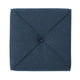 Liasa Ottoman Navy Blue Fabric Cube Shaped Plush Cushion 17’’ Tall BM324987