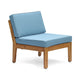 Creta 5pc Outdoor Sectional Sofa and Slatted Coffee Table Light Blue BM324996