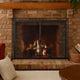 Fireplace Screen, 2 Doors, Open Diamond Mesh Design, Matte Black Iron