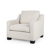 Accent Armchair, White, Immaculate Texture Design, White Microfiber