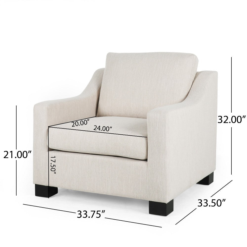 Accent Armchair White Immaculate Texture Design White Microfiber BM325001