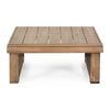 Chelsie Outdoor Coffee Table Slatted Top Brown Wood Square 28’’ BM325010
