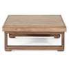 Chelsie Outdoor Coffee Table Slatted Top Brown Wood Square 28’’ BM325010