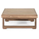 Chelsie Outdoor Coffee Table Slatted Top Brown Wood Square 28’’ BM325010