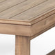 Chelsie Outdoor Coffee Table, Slatted Top, Brown Wood, Square 28"