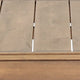 Chelsie Outdoor Coffee Table, Slatted Top, Brown Wood, Square 28"