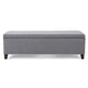 Flash Storage Ottoman Bench Light Gray Fabric 51’’ Gray Wood Frame BM325017
