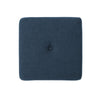 Liasa Ottoman 17’’ Square Cube Shape Navy Blue Fabric Plush Cushion BM325046