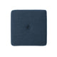 Liasa Ottoman 17’’ Square Cube Shape Navy Blue Fabric Plush Cushion BM325046