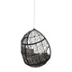 Castic Outdoor Hanging Chair 46’’ Rattan Frame Black Iron Gray BM325063