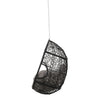 Castic Outdoor Hanging Chair 46’’ Rattan Frame Black Iron Gray BM325063