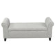 Jacob 50’’ Bench with Rolled Arms Lift Storage Light Gray BM325065