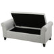 Jacob 50" Bench with Rolled Arms, Lift Storage, Light Gray
