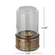 Decorative 12 Inch Candle Holder Hurrican with Rounded Glass Cover