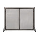 31x40 Fireplace Screen, 2 Door Diamond Mesh Design, Black Bronze Iron