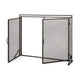 31x40 Fireplace Screen 2 Door Diamond Mesh Design Black Bronze Iron BM325082