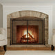 31x40 Fireplace Screen, 2 Door Diamond Mesh Design, Black Bronze Iron