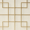 31x41 Fireplace Screen, Overlapping Square Design, Classic Gold Iron