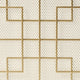 31x41 Fireplace Screen, Overlapping Square Design, Classic Gold Iron
