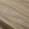 Coffee Table, 43" Top, Sleek Black Metal Legs, Taupe Gray Wood Finish