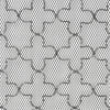 30x41 Fireplace Screen, Classic Clover Trellis Pattern, Black Iron