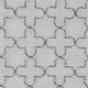 30x41 Fireplace Screen, Classic Clover Trellis Pattern, Black Iron