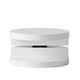 Coffee Table Open Lower Shelf Rotating 24’’ Modern Round White Top BM325089